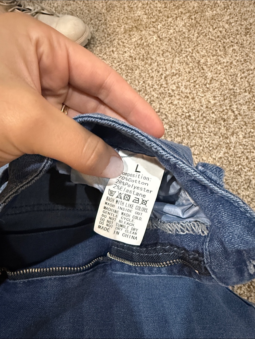 7 Jean Blue Women's Denim Shorts - Classic Casual - Picture 3 of 3